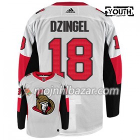 Dresovi Ottawa Senators RYAN DZINGEL 18 Adidas Bijela Authentic - Dječji